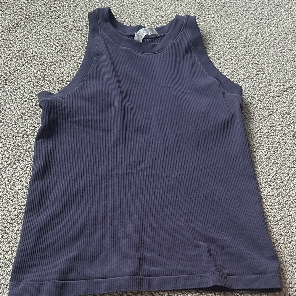 Purple Athleta Ribbed Tank